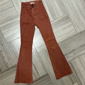 Free People• We The Free• Jayde Flare  Pants • Rust color